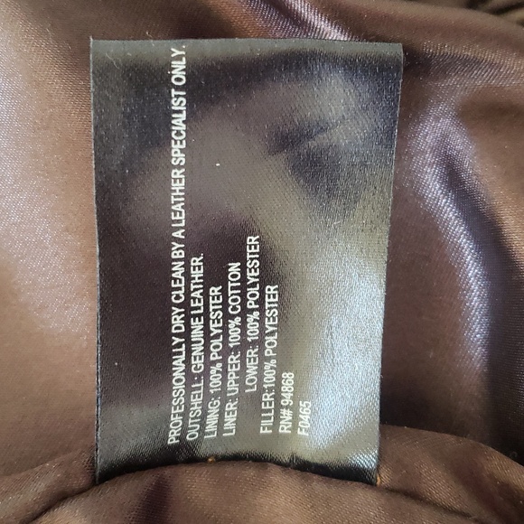 Vintage Bernardo Men’s Espresso Brown Full-grain Leather Bomber Jacket MEDIUM - Picture 14 of 15